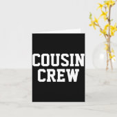 Carte D Cousin Crew Matching Family _1 (Fleur jaune)