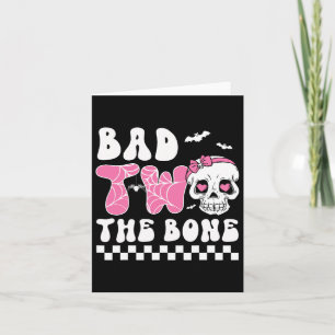 Carte D Deux L'Os Anniversaire Toddler Halloween Anniver