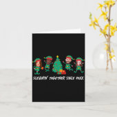 Carte D Funny Face Photo Christmas Elf  (Fleur jaune)