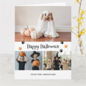 Carte d’Halloween de Jack O’Lantern (Fleur jaune)