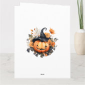 Carte d’Halloween de Jack O’Lantern (Dos)