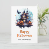 Carte d’Halloween Jack éffrayant O’Lanterns (Debout devant)