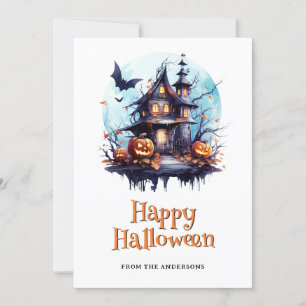 Carte d’Halloween Jack éffrayant O’Lanterns