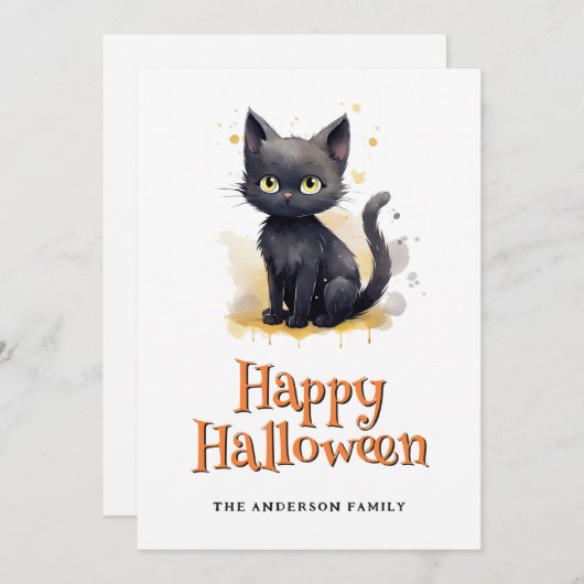 Carte d’Halloween Jack O’Lanterns (Devant / Derrière)