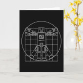 Carte Da Vinci Vitruvian Robot (Fleur jaune)