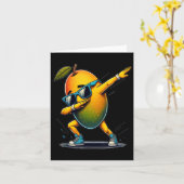 Carte Dab Dance Mango Danser Danser Dabbing Fruit (Fleur jaune)