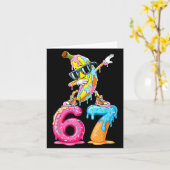 Carte Dabbing Banana 67 Ice Cream Drip Funny Six Seven M (Fleur jaune)