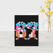 Carte Dabbing Baseball Ice Cream Drip Number 67 Birthday (Fleur jaune)