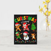 Carte Dabbing Christmas Squad Santa Elf Family Matching (Fleur jaune)