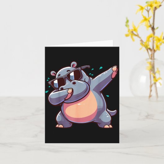 Carte Dabbing Hip  (Fleur jaune)