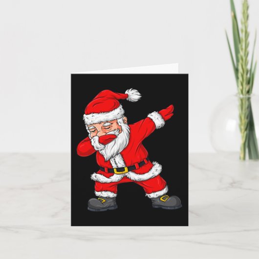 Carte Dabbing Père Noël Garçons de Noël Filles Enfants D (Devant)