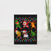 Carte Dabbing Santa Elf Friendship Christmas Boys Kids X (Devant)