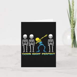 Carte Dabbing Skeleton Down Droite Syndrome parfait vers