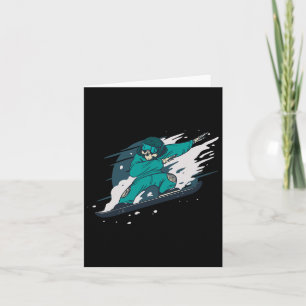 Carte Dabbing Skeleton Snowboard Snowboard Snowboardin