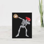 Carte Dabbing Skeleton Vendre Halloween Player Catch Pit (Devant)