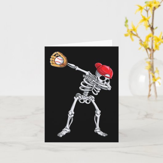Carte Dabbing Skeleton Vendre Halloween Player Catch Pit (Fleur jaune)