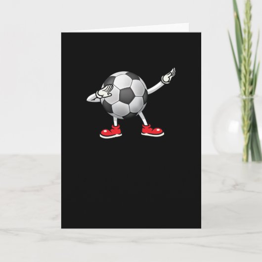 Carte Dabbing Soccer Ball Teids Boys Dab Dance (Devant)