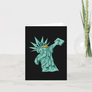Carte Dabbing Statue De La Liberté 4 juillet Enfants Gar