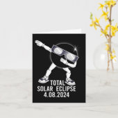 Carte Dabbing Total Solar Eclipse 04.08.2024 Fun Dab Boy (Fleur jaune)