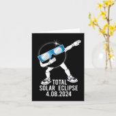 Carte Dabbing Total Solar Eclipse 04.08.2024 Fun Dab Boy (Fleur jaune)
