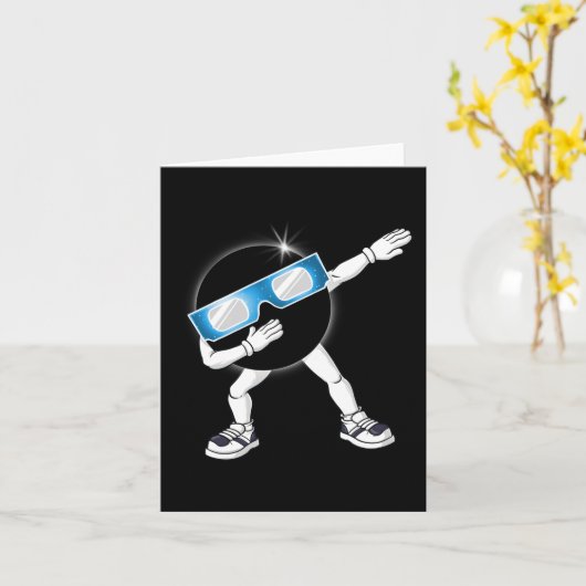 Carte Dabbing Total Solar Eclipse 2024 Totality Dab Boys (Fleur jaune)