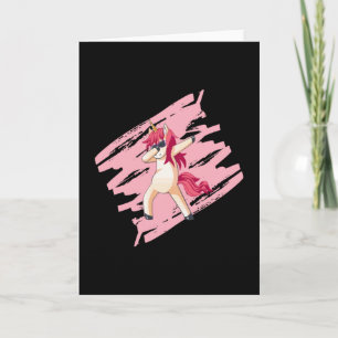 Carte Dabbing Unicorn Girls Girls Girls