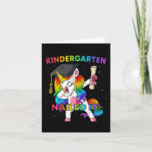 Carte Dabbing Unicorn Kindergarten l'a cloué Graduation (Devant)
