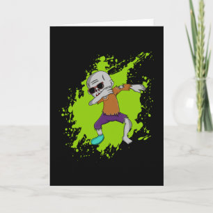 Carte Dabbing Zombie Dab Halloween Cool drôle Idée cadea