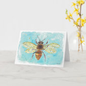 Carte d'abeille (Fleur jaune)