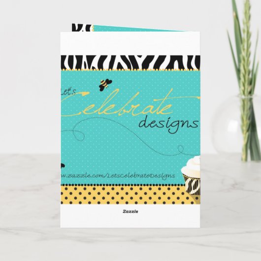 Carte d'abeille d'anniversaire (Dos)