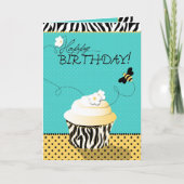 Carte d'abeille d'anniversaire (Devant)