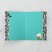 Carte d'abeille d'anniversaire (Intérieur)