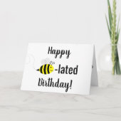 Carte d'abeille "Joyeux anniversaire lié aux abeil (Devant)