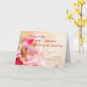 Carte D'abord, ęr anniversaire de la perte de aimé, la (Fleur jaune)