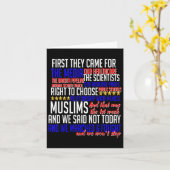 Carte D'Abord Ils Sont Venus Pour Shirt Science Droits C (Fleur jaune)