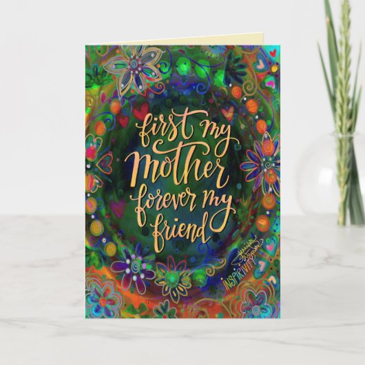 Carte D'abord ma mère, pour toujours mon ami (Devant)