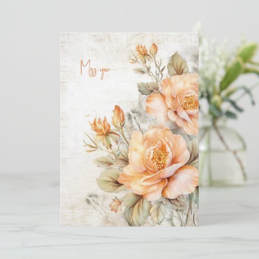 Carte d'absence (Debout devant)