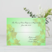 carte d'acceptation de mariage,fleurs de tulipes j (Debout devant)
