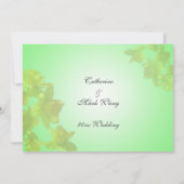 carte d'acceptation de mariage,fleurs de tulipes j (Dos)