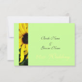 carte d'acceptation de mariage RSVP (Dos)