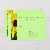 Carte d'acceptation mariage RSVP (Devant / Derrière)