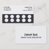 Carte d'accès 10 Classe Gym Carte de visite (Devant / Derrière)