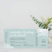 Carte d'accès à bord d'un bateau tropical Turquois (Debout devant)