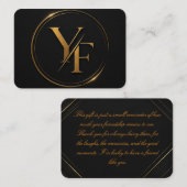 Carte d'accompagnement (Devant / Derrière)