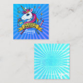 Carte D'accompagnement 100 jours de magie d'apprentissage Licorne mignonn (Devant / Derrière)