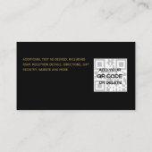 Carte D'accompagnement 10 x Sage Green Gold Honeymoon Wish QR Code (Dos)