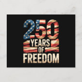 Carte D'accompagnement 250 Ans de Liberté (Dos)