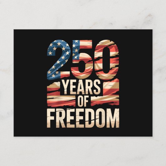 Carte D'accompagnement 250 Ans de Liberté (Devant)