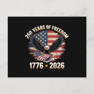 Carte D'accompagnement 250 Years American 250th Anniversary US USA Flag 4