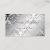 Carte D'accompagnement 311-Damask Shimmer Queen Purple - Médaillon Brown (Dos)